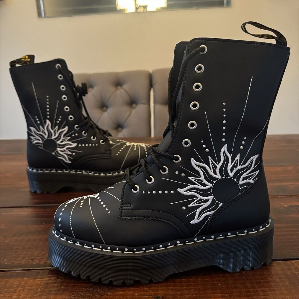 Dr Martens Jadon Hi Solar Flare Platform Boots - Picture 1 of 8
